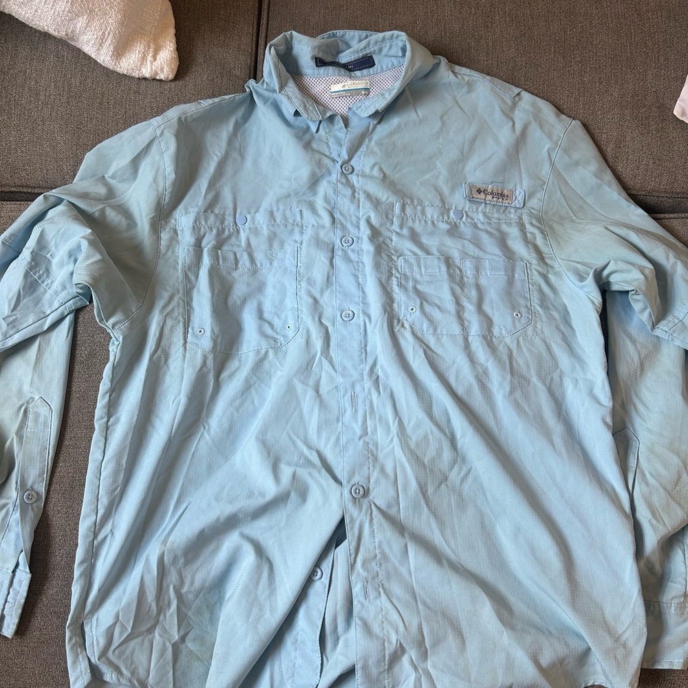 Columbia Blue Lightweight Shirt Jacket